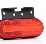 Lampa gabarit 124x51(75) FT-070-Z+K, LED, rosie, cu suport, Fristom