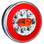 Lampa spate fi140,3 functii,rotunda,fire,cu LED neon,FT-110 Fristom