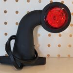Lampa gabarit cu brat cu cot 90°, 130mm FT-009-D, LED, alb-rosie, 12-36V Fristom