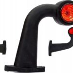 Lampa gabarit cu brat cu cot 90°, 175mm FT-009-F, LED, alb-rosie, 12-36V Fristom,stanga