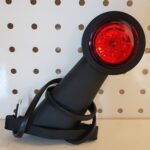 Lampa gabarit cu brat oblic 45°, 130mm FT-009-C, LED, alb-rosie, 12-36V Fristom