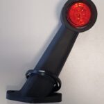 Lampa gabarit cu brat oblic 45°, 195mm FT-009-E, LED, alb-rosie, 12-36V Fristom