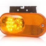 Lampa gabarit 159x74, LED, cu semnalizare, suport, galbena, W161 1152 Was