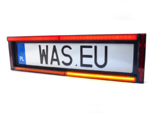 Suport numar cu iluminare numar LED, lampa stop frana LED si lampi stroboscopice galbene, W253, 2111 WAS